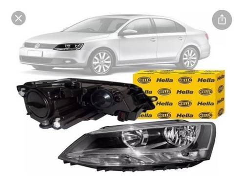 Imagem 2 de 3 de Par De Farol Do Vw Jetta 2011/...