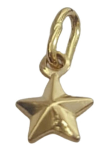 Dije Estrella Gordita Chica Oro 18 Kts 0.4grs Unisex Pulsera