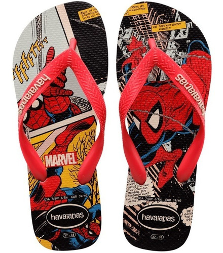 Chinelo Masculino Havaianas Top Marvel Classics Homem Aranha