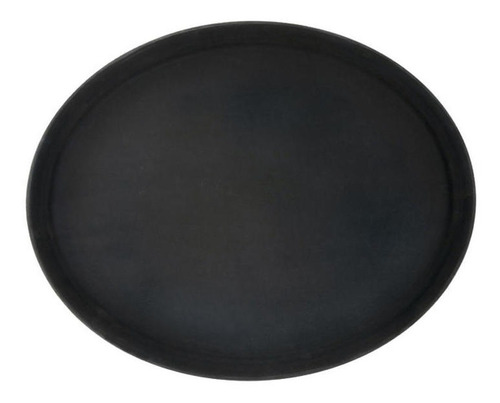 Bandeja Antideslizante 59x68,5 Cm Oval Negra Winco