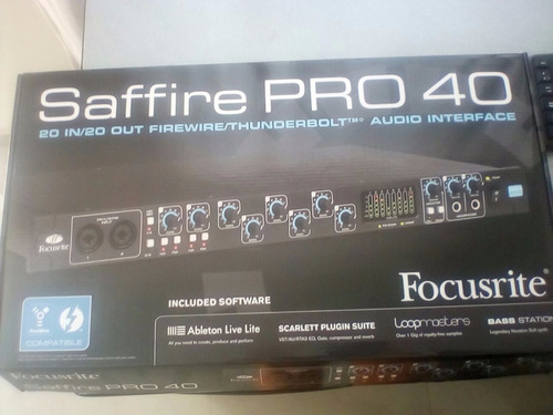 Interface Saffire Focusrite 40 Pro 20in/20out Nueva Importad