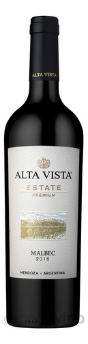 Vino Alta Vista Estate Premium Malbec X6 Un. De Alta Vista