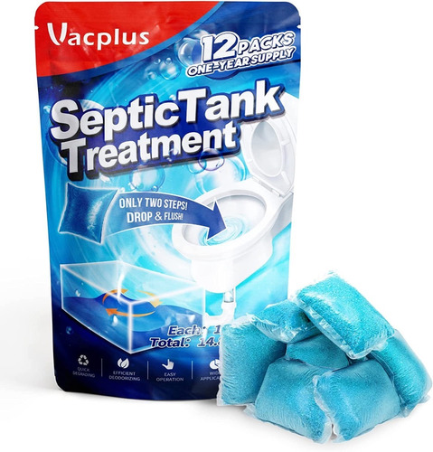 Vacplus Tratamiento Pozo Septico 12 Unidades 1 Año 