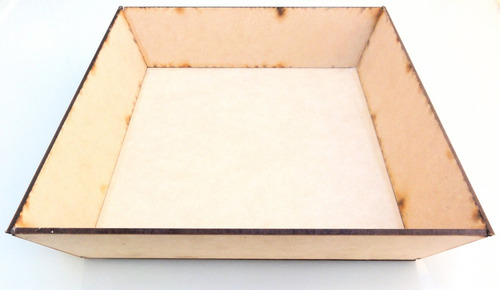 Imagen 1 de 4 de Kit Bandeja Lisa 20x20 X10uni Mdf Fibrofacil Combo Mayor Set