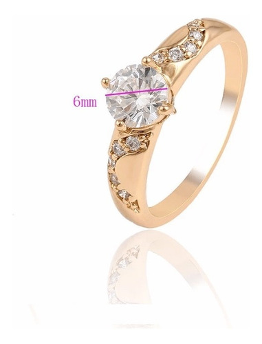 Imagen 6 de 8 de Cyber Off! Anillo Compromiso Aniversario Toque De Oro 18kt