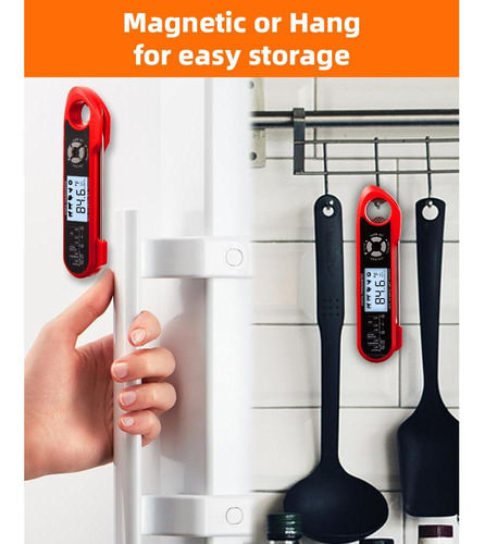 Termómetro Digital De Carne Brigii - Impermeable Y Rápido