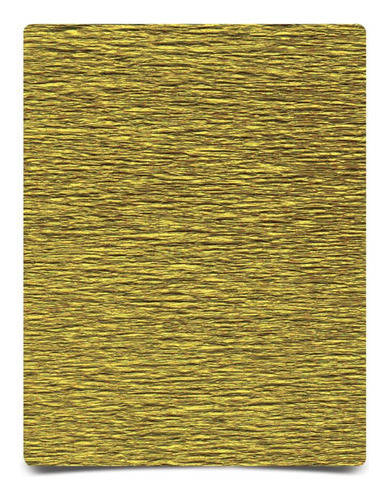Papel Crepom Italiano Dourado Ouro Impermeavel 10 Un 48cmx2m Cor única Única