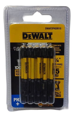 Pack X15 Puntas De Impacto Dwaf2ph2ir15 Dewalt