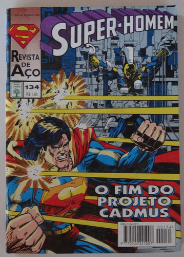 Super-homem 1ª Série Nº 134 Editora Abril Ago 1995