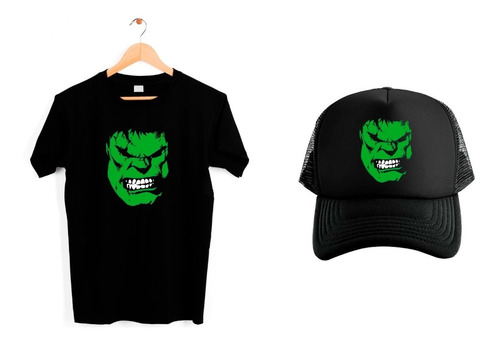 Playera Y Gorra Unisex Hulk Avengers Los Vengadores