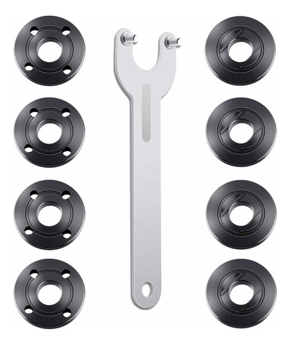 Kit De Esmerilhadeira Angular De 9 Peças Com Flange E
