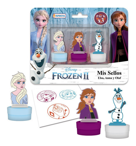 Pack Sellitos Infantiles Disney Frozen - Pixar Sellos