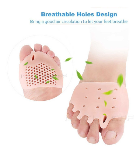 Imagem 10 de 10 de Palmilha Silicone Plantar Antipé Proteção Anti-calos No Pé