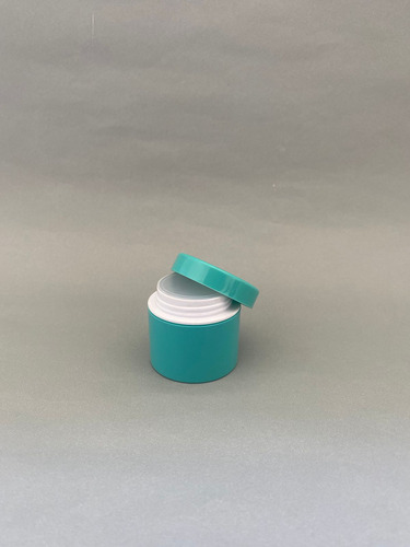Pote Doble Fondo P/crema X 15cc Cosmetica Turquesa- 10 Unida