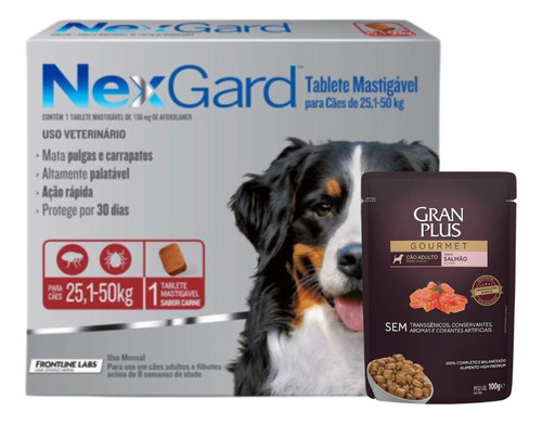 Pastilla Antipulgas Y Garrapatas Nexgard 25 A 50 Kg