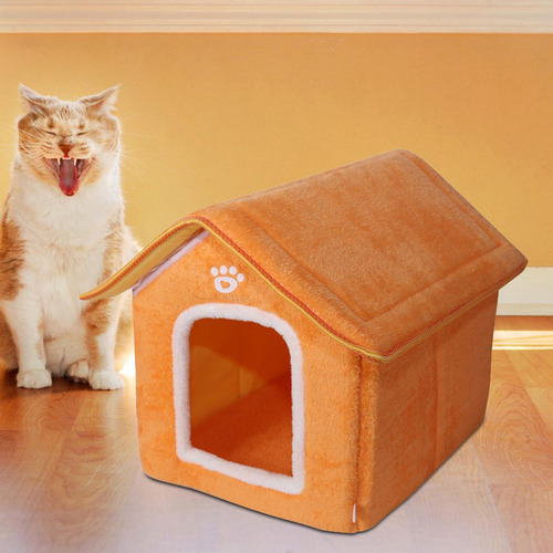 Cama Para Perros Y Gatos, Casa Para Gatos, Nido Amarillo Y L