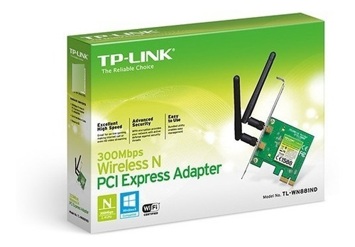 Imagen 2 de 2 de Tarjeta De Red Inalambrica Tl-wn881nd 300mbps Pci Express