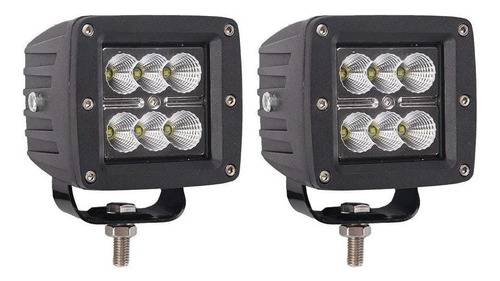 2 Focos Led 60 Watt Neblinero Cuadrado Auto Moto 4x4 Bivolt