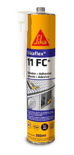 Imagen 1 de 10 de Sikaflex 11 Fc+ Adhesivo Y Sellador Elástico Blanco 300ml