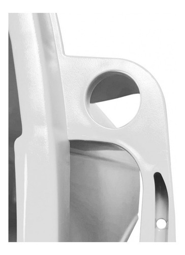 Bote Basura Slim Rectangular Blanco Tapa Balancín 87 Litros