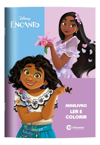 Mini Livro Infantil Ler E Colorir Com Lápis De Cor - Disney Encanto