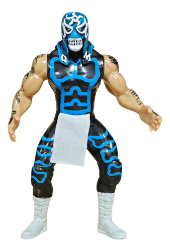 Figura Lucha Libre Triple A Luchador Pentagon Azul