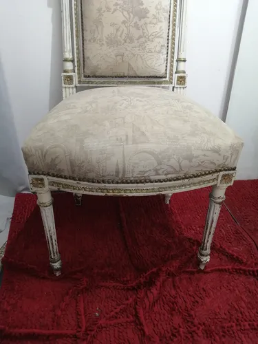 comprar Silla Luis Xv Esterillada, Tapizado Original, Para Restaurar