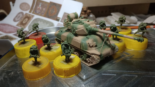 Sherman Repotenciado Impreso En 3d 1/72
