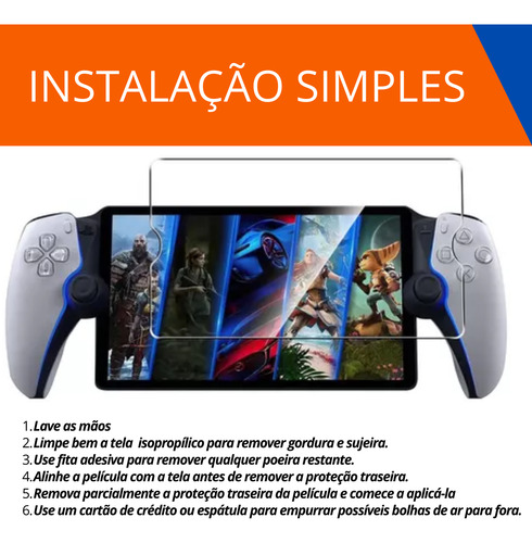 Película De Vidro Temperado Compatível Console Ps Portal