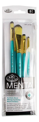 Kit Pincel L. Menta Variados Rmen-set981 Cor Das Cerdas Amarelo