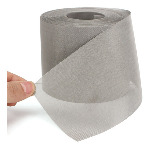 Mosquitera De Acero Inoxidable, Color Gris Astilla, Rollo De