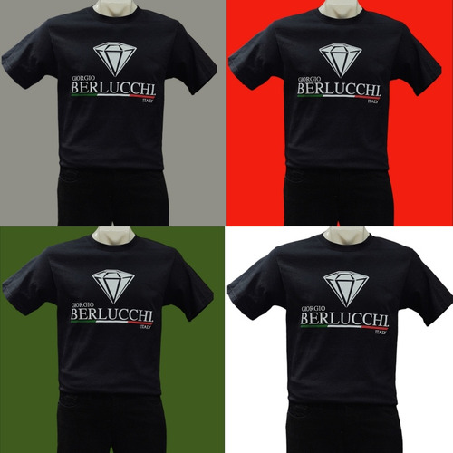 Playera Giorgio Berlucchi Cuello Redondo Color Negro Hombre