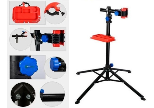 Imagen 3 de 4 de Soporte De Trabajo P/ Bici Tripode Extensible Kw7078