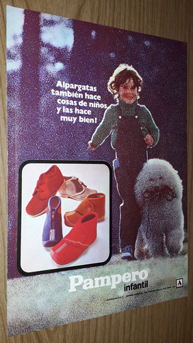 P07 Clipping Antigua Publicidad Zapatillas Pampero Año 1974 (Usado)
