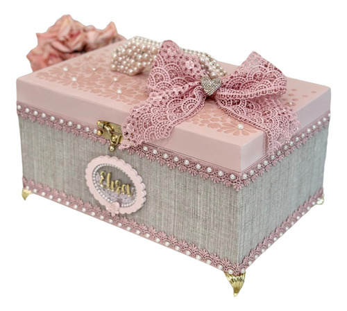 Caixa Em Mdf Personalizada/maleta/maes/lacos/bebe