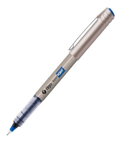 Roller Filgo Super Point 0.5 Mm Punta Metalica Color De La Tinta Azul Color Del Exterior Gris/azul