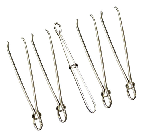 5 Kits De Costura Para Enhebrar Cordones Elásticos Y Pinzas,
