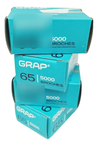 Broches Abrochadora Grap 65 X 4 Cajas De 5000 Ganchos C/u
