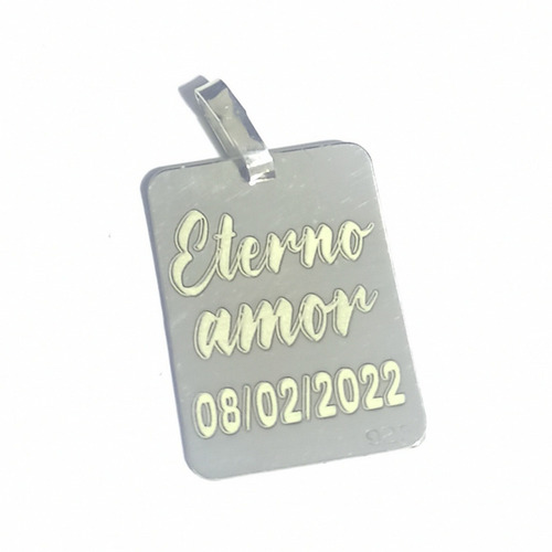 Foto Medalla Plata 925 Personalizada 15x21mm Escrit