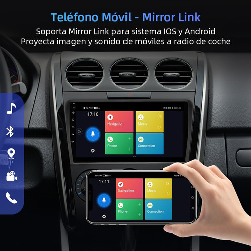 Estéreo 1+32gb Cámara Para Mazda Cx7 2008-2015 Gps Wifi Bt
