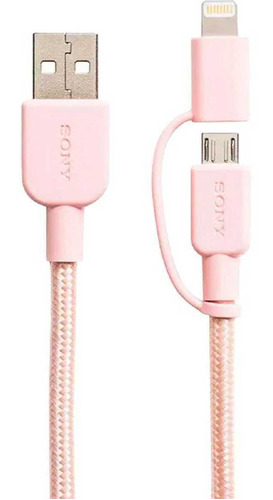 Cable CP-ABLP150P de Sony con entrada USB y salida micro USB C/Lightning