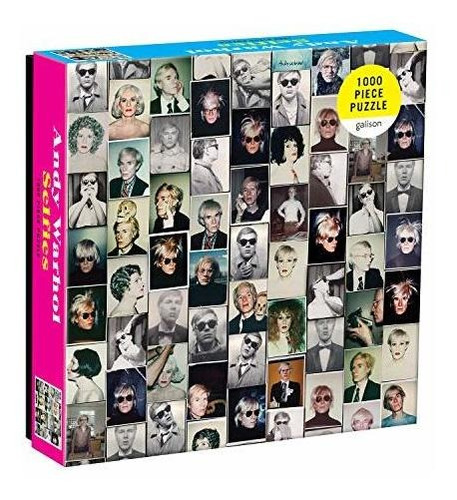 Galison Andy Warhol Selfies Puzzle, 1,000 Piezas, 20 X 27 ''