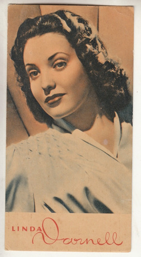 Cine Linda Darnell Antigua Tarjeta Jabon Lever Brasil Raro