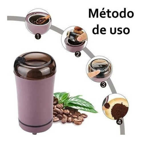 Imagen 7 de 9 de Molino Eléctrico Portátil Especias Granos Moledor Multiusos