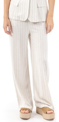 Pantalón Quarry De Mujer Corte Recto Con Rayas