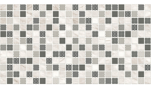 Ceramica Para Pared Dibujo Mozaico 31x59 Brillante