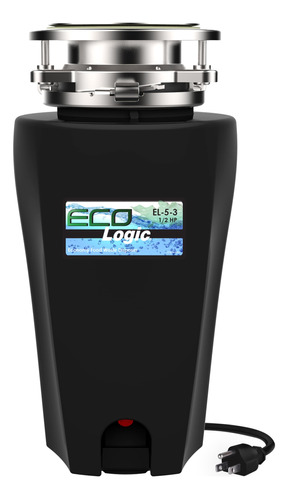 Eco-logic 5 economia 1/2 hp Abrazadera De Basura Disposer, N