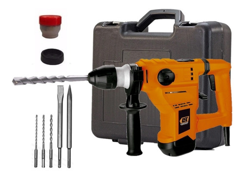 Rotomartillo electroneumático Lüsqtoff RML1500-8 naranja frecuencia de 50Hz con 1500W de potencia 220V
