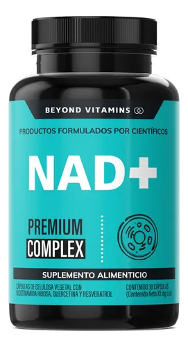 comprar Nad+ | Nr Nicotinamida Ribosa - Suplemento Alimenticio Premium Potenciado Con Resveratrol, Quercetina, Betaina Hcl Y Semilla De Uva |  Sin Sabor - 30 Cápsulas