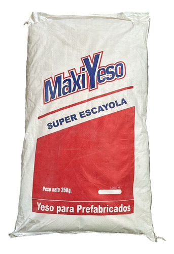 Yeso Para Prefabricados (25 Kg) Maxiyeso